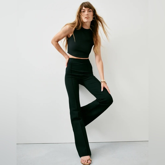 SPANX‎ SPANXsmooth™ PerfectFit Ponte Flare Pant Black Petite - Picture 10 of 12